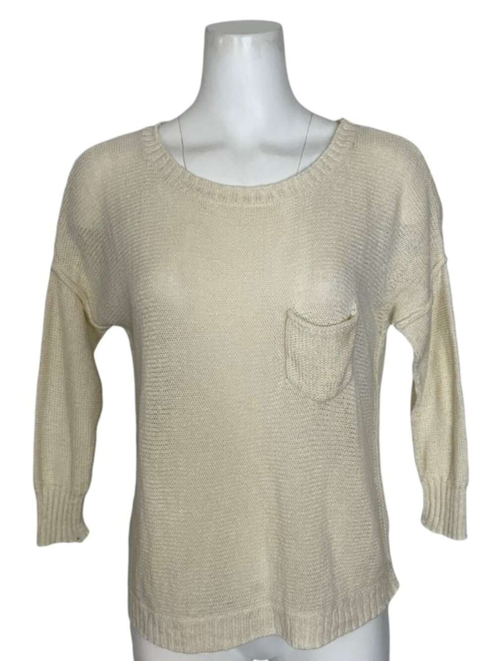 Brochu Walker Linen Sweater S Cream